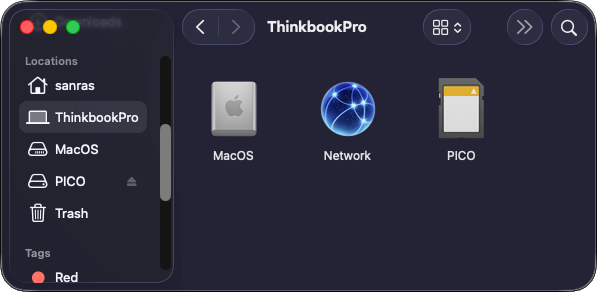 MacOS Computer View